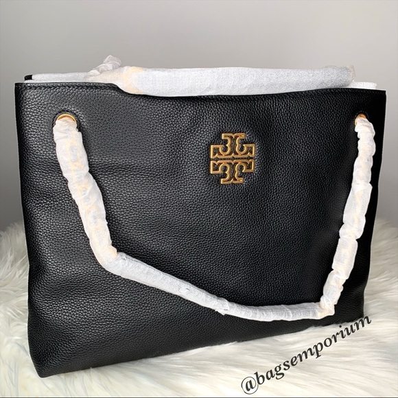 Tory Burch Triple Compartment Black Leather Purse - Picture 12 of 15